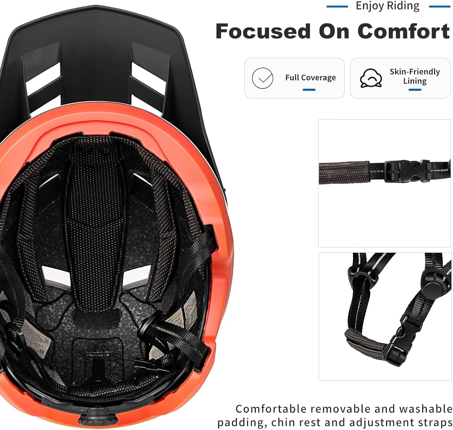 BATFOX Casque de vélo de montagne pour homme, femme, adulte, jeune, respirant avec visière, pour VTT, vélo de route, BMX, skateboard, patinage à roulettes, moto tout-terrain,