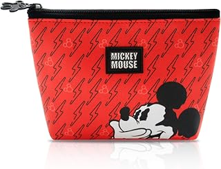 Mickey Mouse and Minnie Mouse Premium PVC Red Comestics Bag