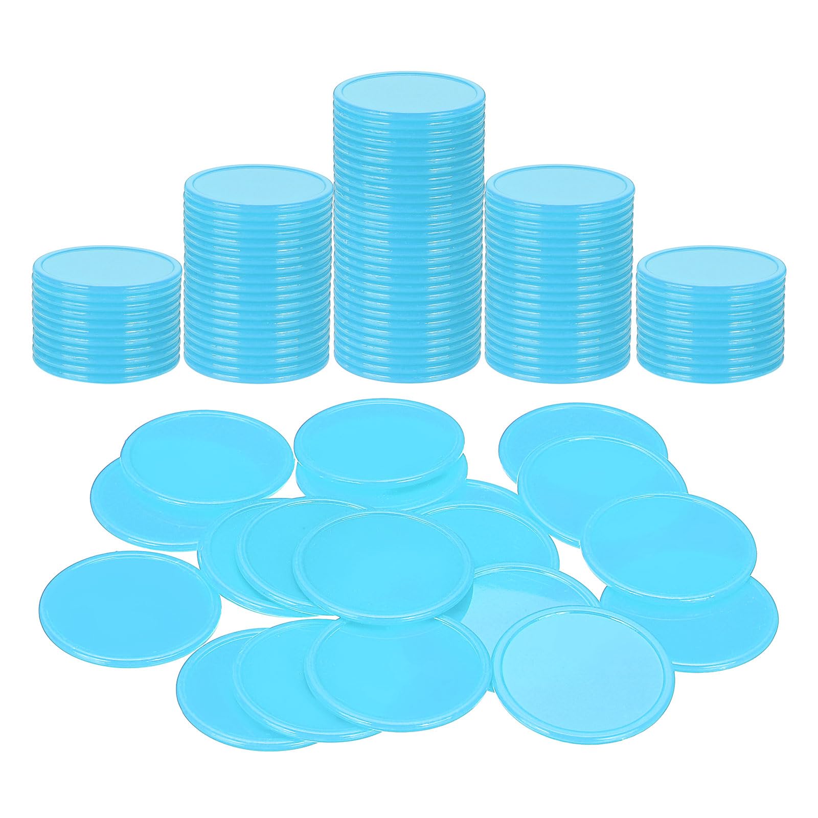 Muiltvoe Plastic Poker Chips, Learning Counters Counting Counters Disk Marker Opaque Game Token for Game Play Math Counting