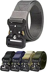 Cinto Masculino Militar Tático Premium Fivela Metal Engate Rápido Nylon Unisex Ajustável Resistente Tipo Policia Civil Exército Bope Guarda Nacional Bombeiro Modelo Americano Calça