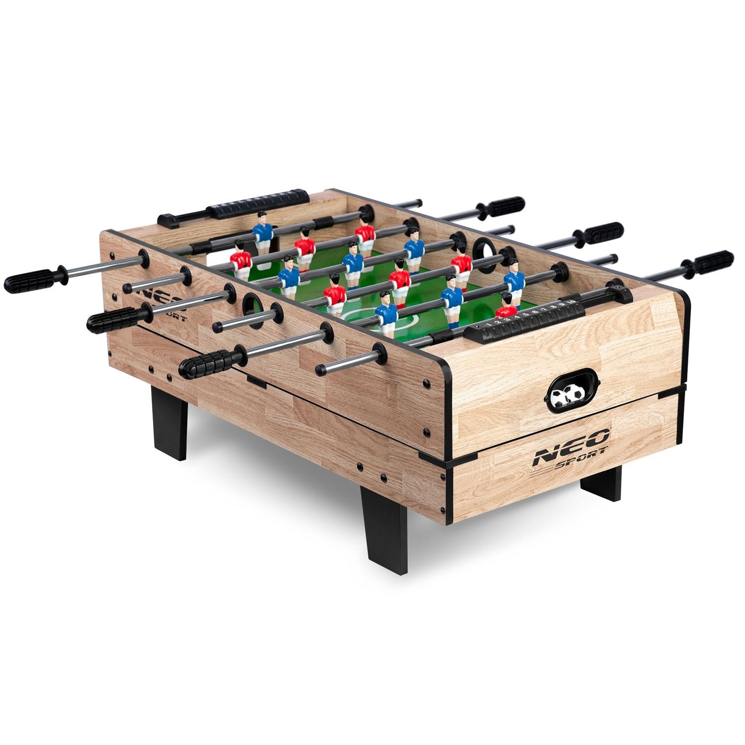 Neo-Sport Table de Jeu 4 en 1, Jeux de Baby-Foot, Hockey sur air, Billard, ping-Pong, 43 x 82 x 32 cm