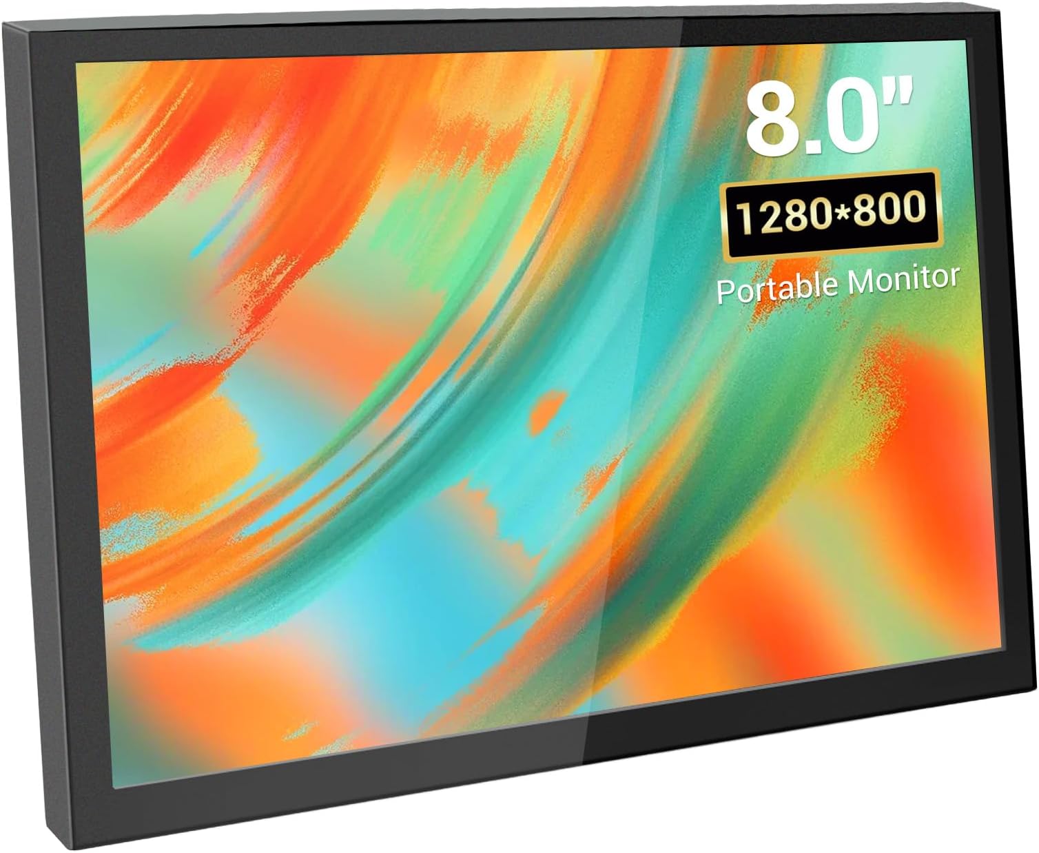 8 Inch Mini Monitor, Small HDMI Screen Display,1280 * 800 Resolution Portable Monitor for PC Laptop Compatible with Raspberry Pi Game Consoles