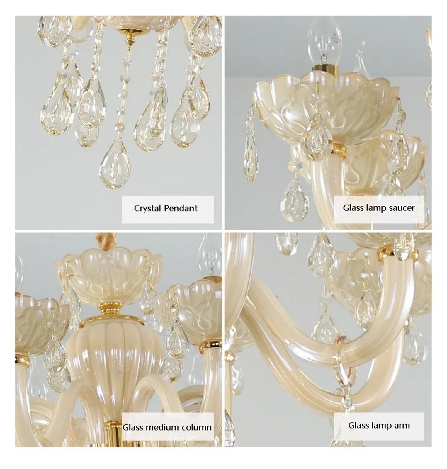 Genérico Lámparas de araña, Lámpara de araña cristal estilo europeo for sala estar, ambiente lujoso, escalera hotel dúplex, luz vela, lámpara LED creativa for dormitorio(Changeable,18 lights A)