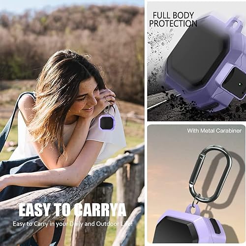 Miniatura 7 de Funda para Galaxy Buds 2 ProGalaxy Buds 2Galaxy Buds ProGalaxy Buds Live, TPU de cuerpo completo, resistente, a prueba de golpes, funda protectora