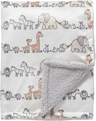 Miniatura 6 de CREVENT Cesta de almacenamiento para regalo de bienvenida para bebé con 2 mantas + 1 manta de seguridad + 1 etiqueta + 1 bolsa de regalo con cinta