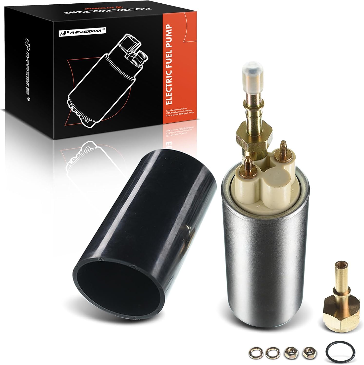 A-Premium High Pressure Frame Mount Electric Fuel Pump Compatible with Ford F-250/350/450/550 Super Duty 1999-2003, Excursion 2000-2003, V8 7.3L Turbo Diesel, Replace# E2236