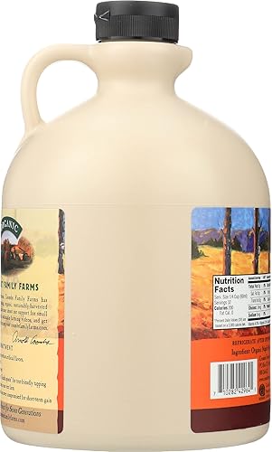 Miniatura 4 de Coombs Family Farms Jarabe de arce orgánico color oscuro grado A sabor robusto 64 onzas líquidas