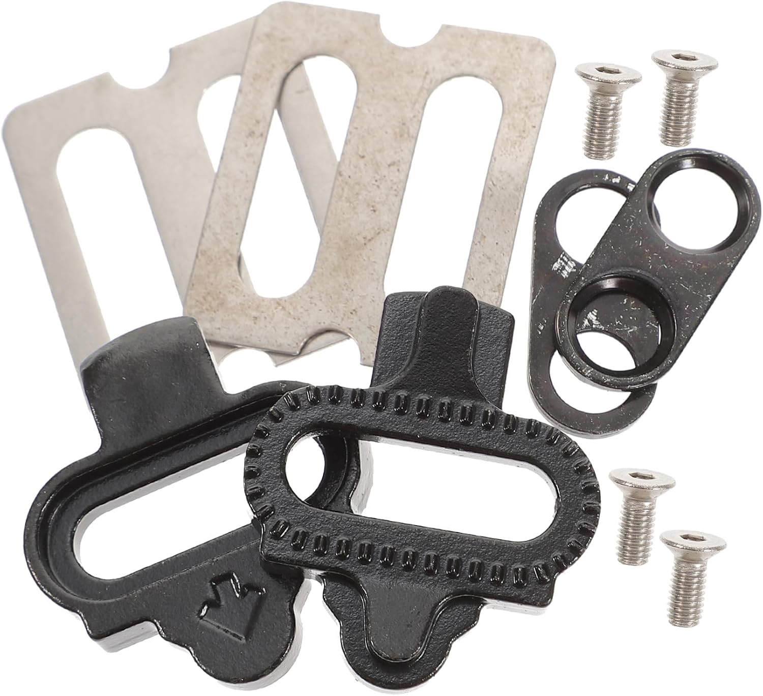 1Set Pedal Cleat Set for Mountain Durable Bike Accessories for Enhanced Performance Easy Installation Material Efficient Pedaling