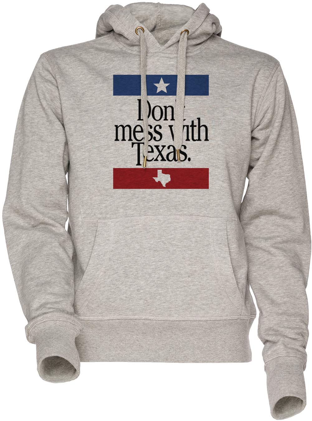 Dont Mess with Texas Unisex męski damski sweter z kapturem, szary, męski i szary, szary, XL