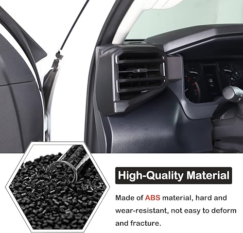 Vista 118 de Cubierta de salida de aire lateral para consola central de automóvil, compatible con Toyota Tundra 2022+ Sequoia 2023+ cubierta de panel de aire