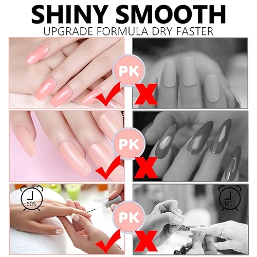 Miniatura 4 de COOSA Juego de 12 esmaltes de uñas de gel, gel para remojar, multicolor, esmalte de gel nude, juego de esmalte de gel natural para arte de uñas,