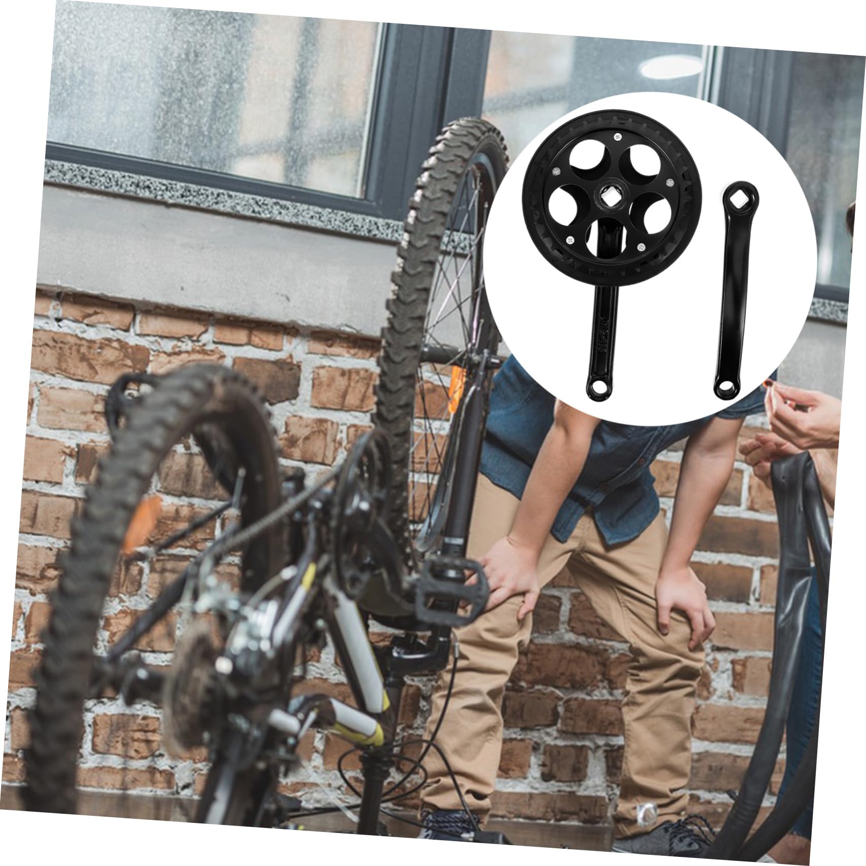 Amazon | ledmomo 1 セット スプ クランク 自転車クランクセット