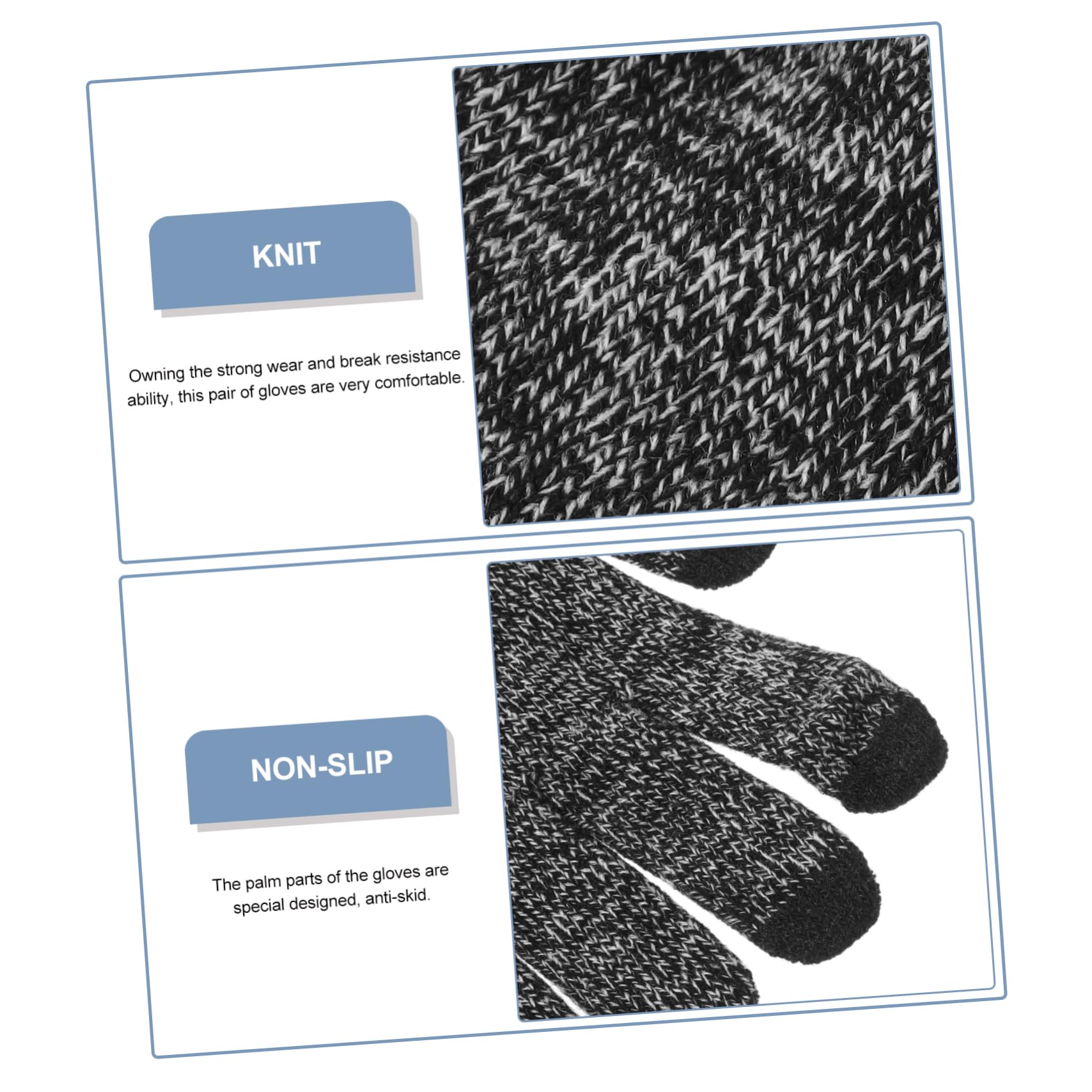 POPETPOP 1Pair Men Touchscreen Full Finger Gloves for Biking Motorcycling Nonslip Shockproof Breathable Material for Outdoor Activities Fall Winter