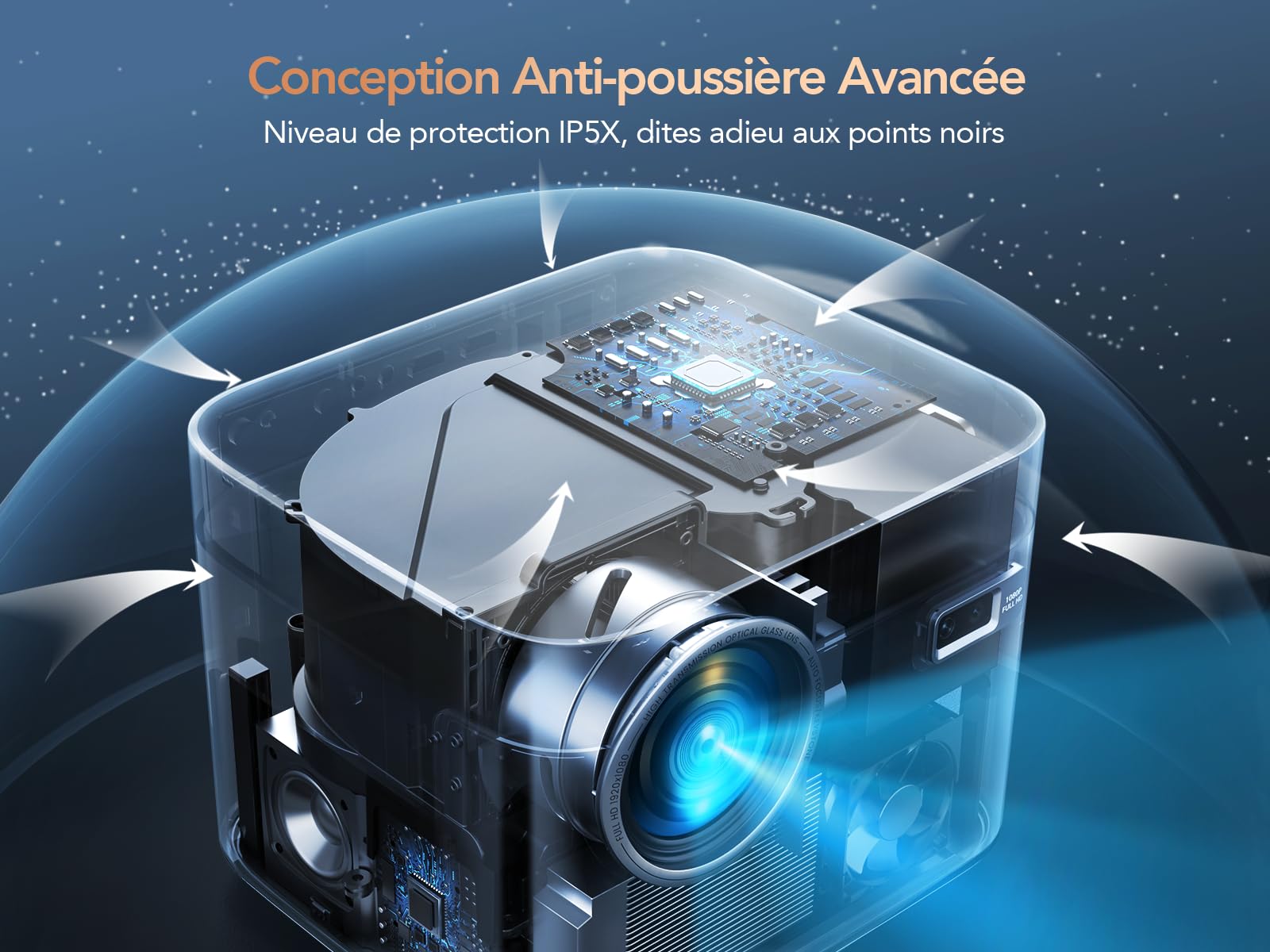 【Auto Focus/Keystone】 Vidéoprojecteur 4K 35000 Lumens Android TV WiFi 6 Bluetooth, TOPTRO Projecteur 4K 1080P FHD, RétroProjecteur Scellé Anti-Poussière Home Cinéma/Extérieur pour Phone/TV Stick/PS5