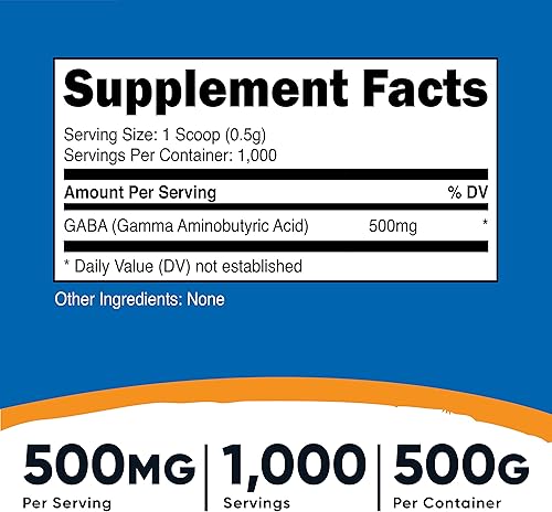 Miniatura 8 de Nutricost Polvo puro GABA 1764oz ácido gamma aminobutírico 1764oz11 libras