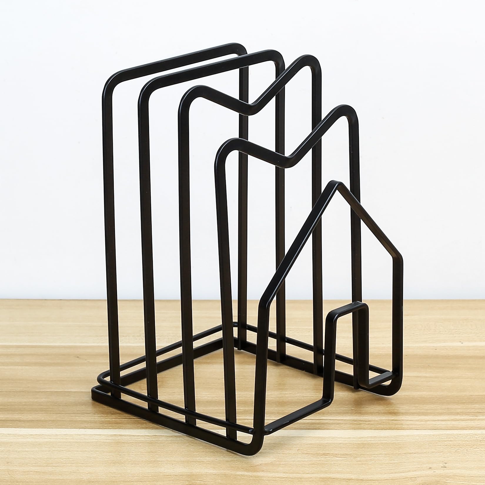 Organizzatore Da Cucina Porta Padelle E Taglieri - Rastrelliera Salvaspazio In Ferro, Nero