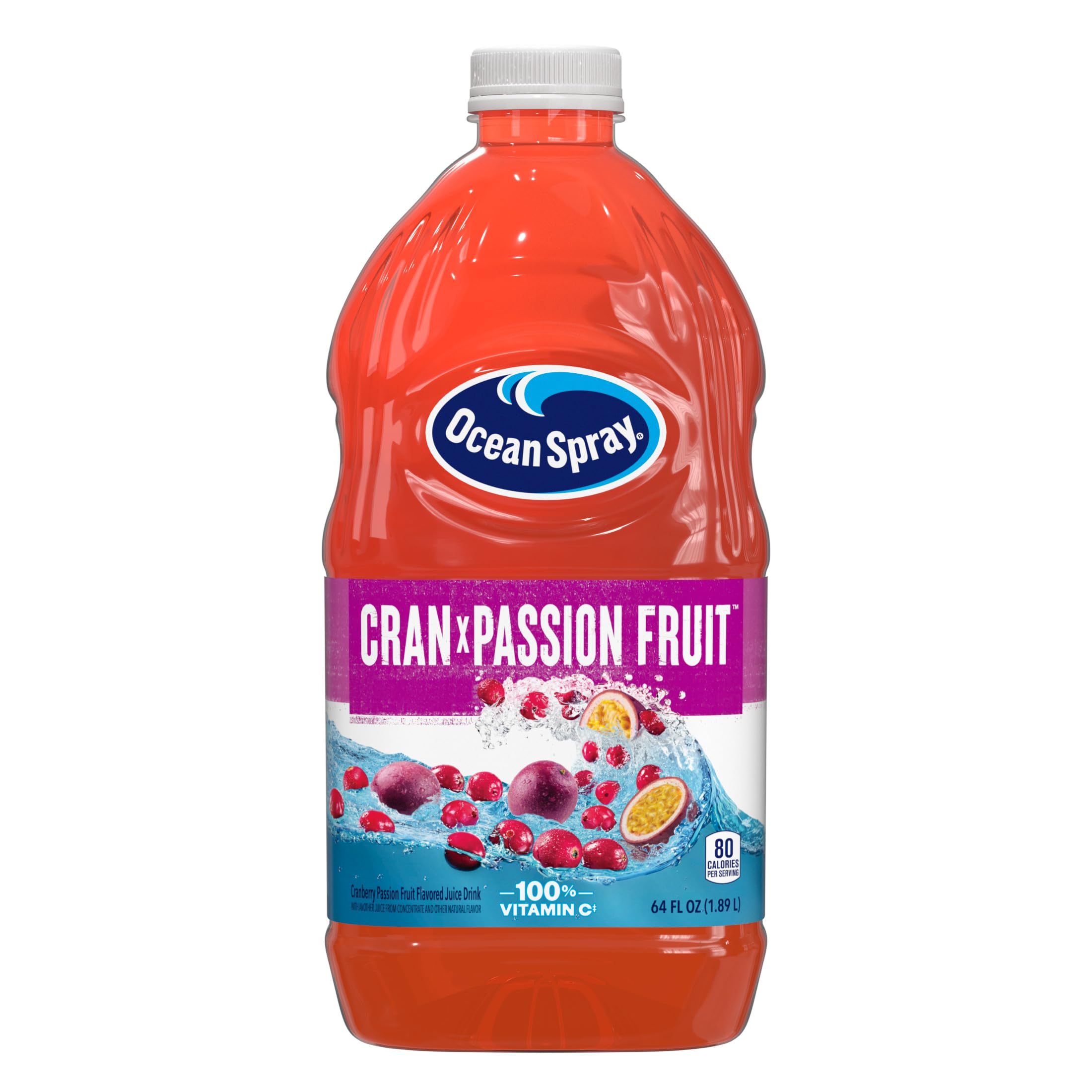Ocean Spray® Cran x Passionfruit, Cranberry Passionfruit Juice Drink, 64 Fl Oz Bottle