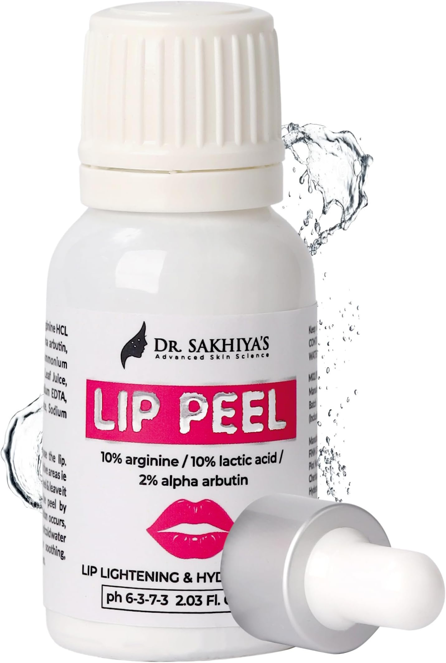 Lip Peel Solution For Dark | Heals & Hydrates Chapped Lips 10% Arginine Lactic Acid With 2% Alpha Arbutin Pigmented (10Ml - Pack Of 1)