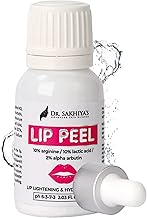 Lip Peel Solution For Dark Lip | Heals & Hydrates Chapped Lips 10% Arginine & Lactic Acid with 2% Alpha Arbutin For Dark & Pigmented Lips (10ml - Pack Of 1)