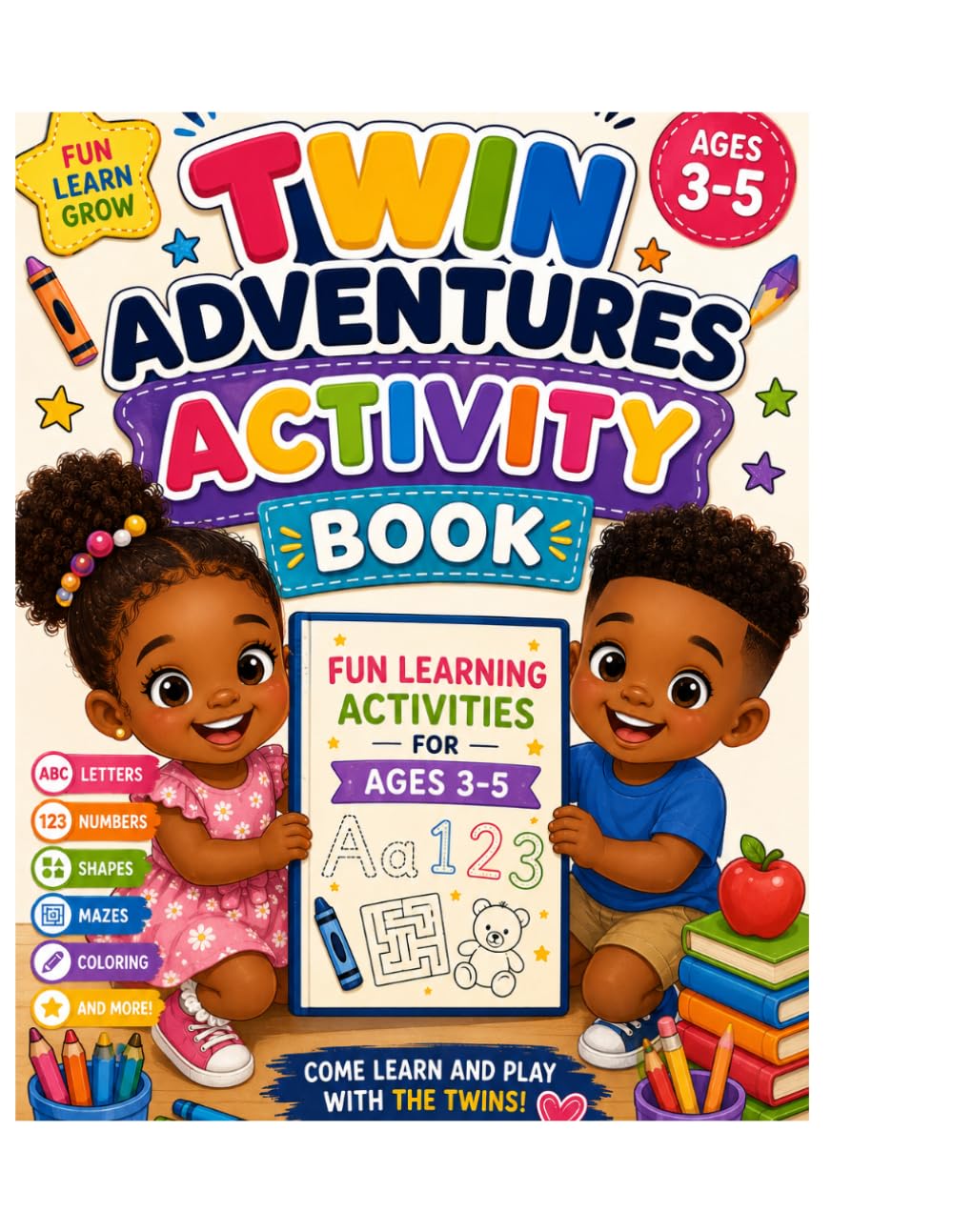 Twin Adventures Preschool Activity Book