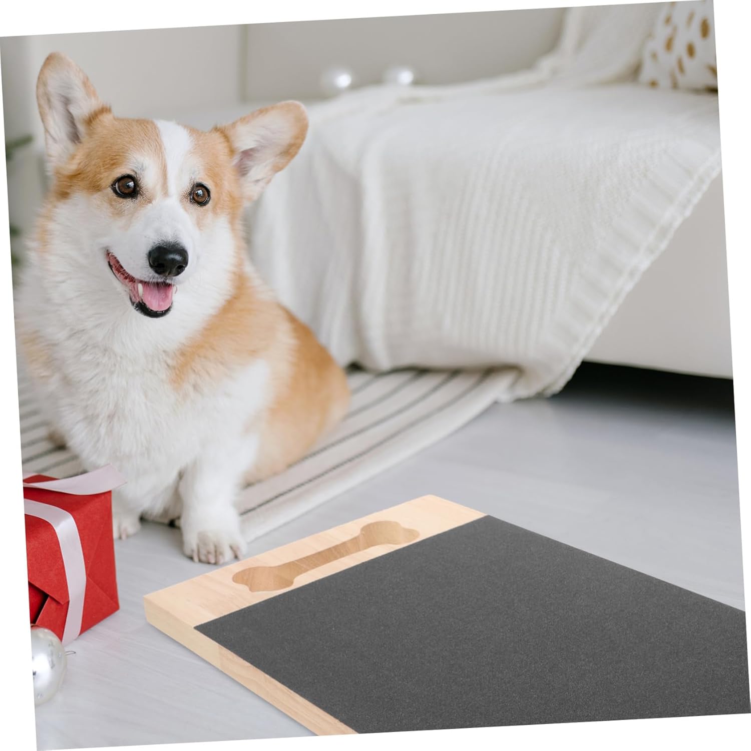 Mikikit Dog Nail Scratching Board Wear Resistant Pet Scratcher Pad for Dog Nail Care Durable Claw Grinding to Protect Furniture Engaging and Entertaining