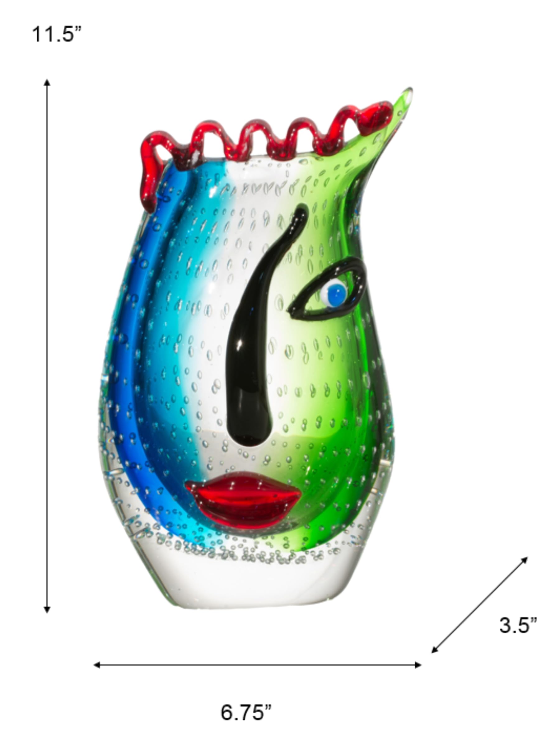Amazon.com: Dale Tiffany AV19229 Solange Hand Blown Art Glass Vase