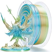 Vista 36 de ZIRO - Rápido cambio de color PLA, filamento de gradiente de color de 1.75mm, filamentos de PLA arcoíris brillantes, compatible con la mayoría