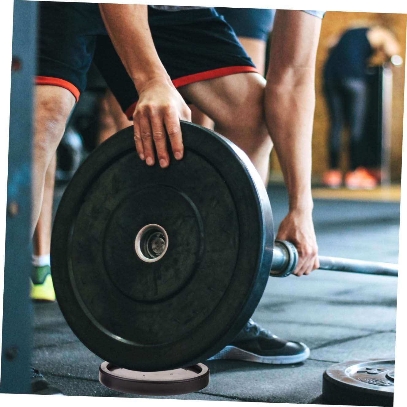 4pcs Gym Mats for Garage Floor Protection Exercise Mat Pads Wheel Stopper Furniture Coasters