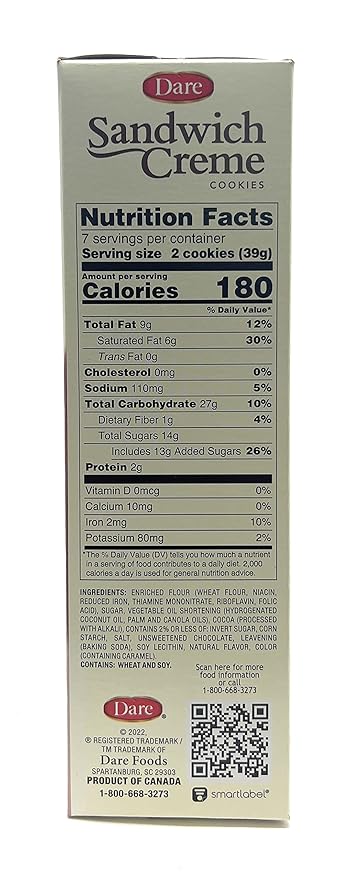 Galletas Dare Chocolate Cream 10.2 oz miniatura 3