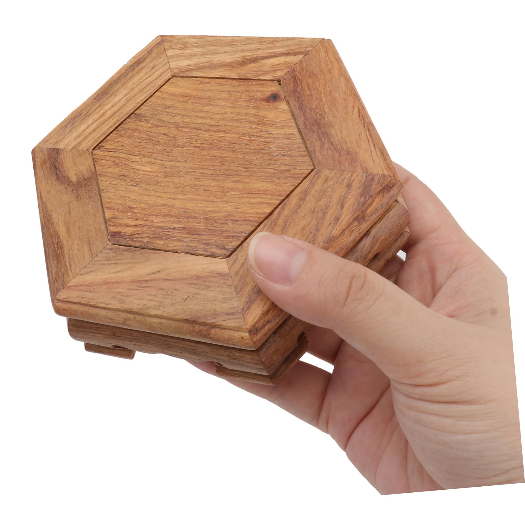 Base De Madera Para Jarrón O Pecera - 15x5 Cm, Soporte Decorativo Versátil Para Hogar, Oficina O Restaurante