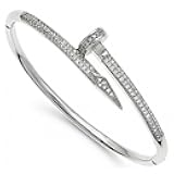 18K Gold Plated Nail and Snake Copper Bracelet for Women Dainty Jewelry Gift Perfect for Small/Petite/Medium Wrist Cuff Bangle