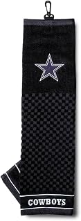 Team Golf NFL Dallas Cowboys Embroidered Golf Towel Embroidered Golf Towel, Checkered Scrubber Design, Embroidered Logo