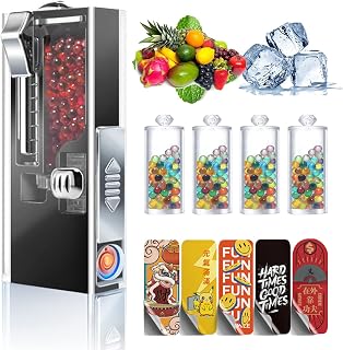 1000 Mixed Burst Beads and 1 Push Bead Machine, Portable Mini Aroma Capsules Explosion Beads, Explosion Bead Ball Flavour Infusions Capsules, DIY Cigarettes Filters (Black)