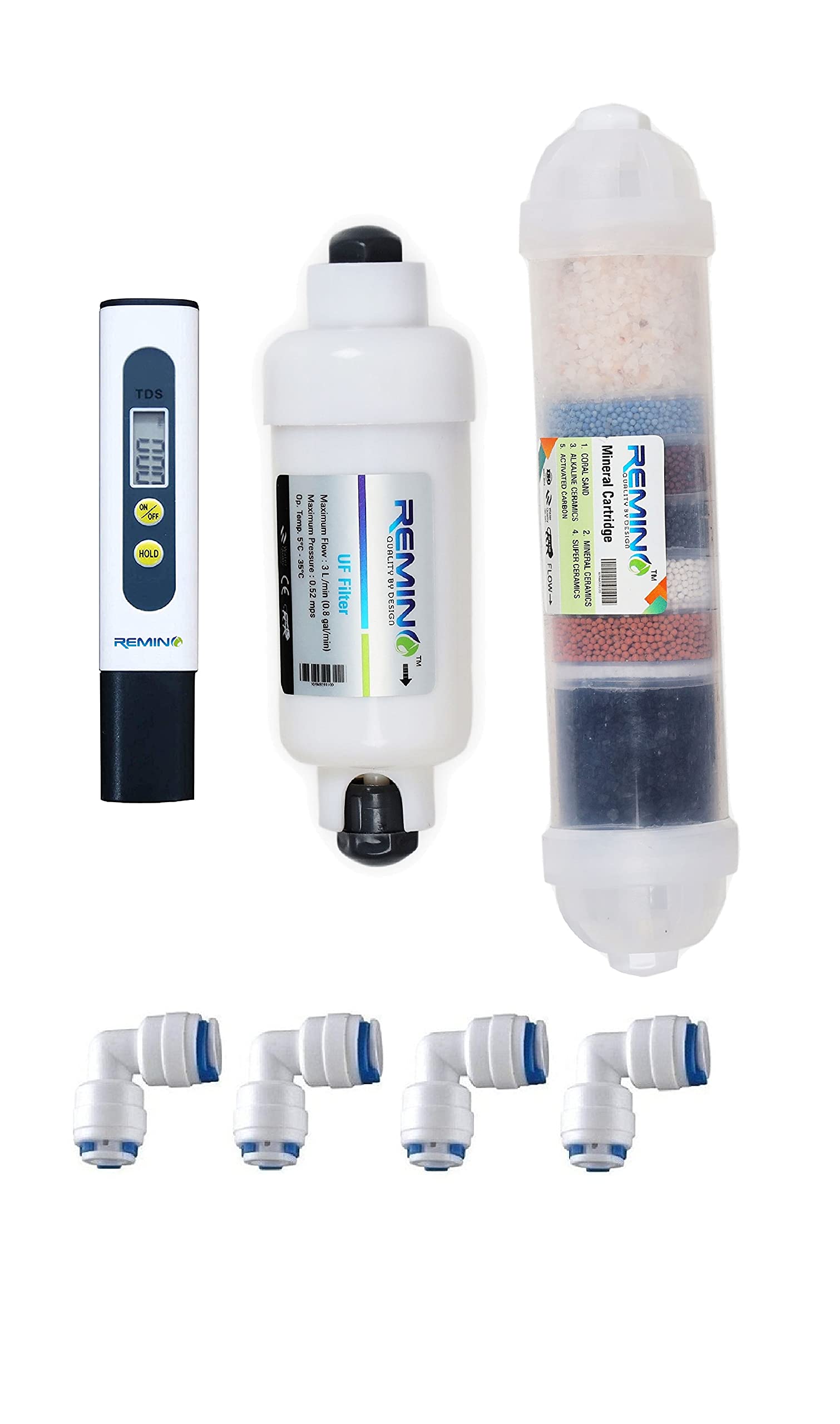 Remino Mineral Cartridge and UF Filter for All Type of RO Water Purifier with TDS Meter (08 inch) (B09FL5Q81F) Amazon Price History, Amazon Price Tracker