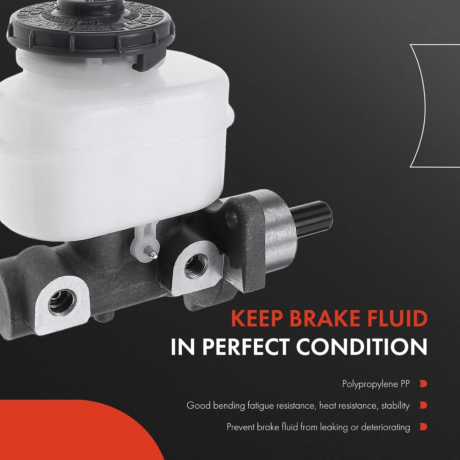 A-Premium Brake Master Cylinder with Reservoir and Cap Compatible with Honda Vehicles - Odyssey 1999 2000 2001 2002 2003 2004 V6 3.5L, EX Submodel only - Replaces 46100S0X951, 46100S0X952
