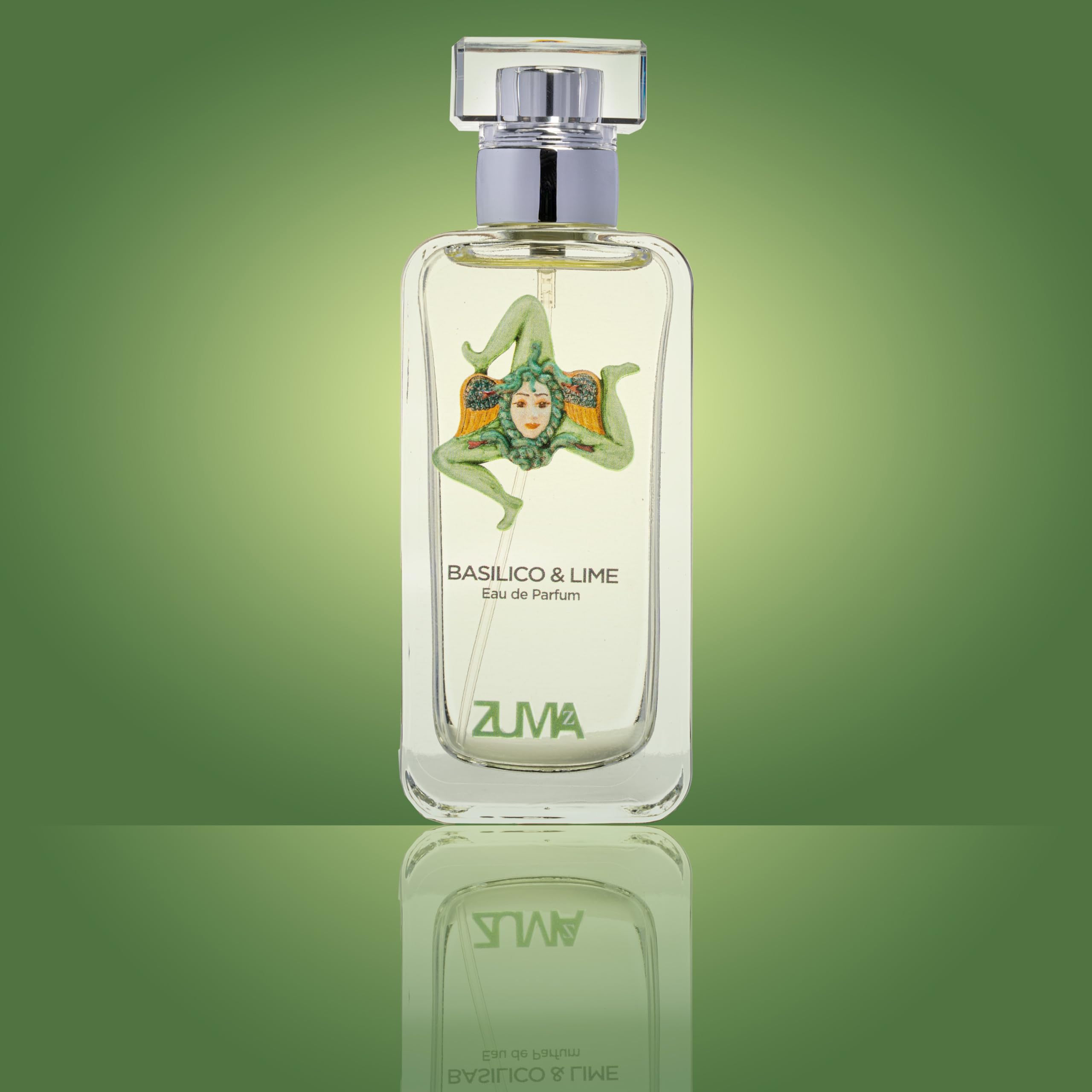 Profumi Zuma - Perfume Hombre Albahaca & Lima - Eau de Parfum Spray de Fragancia Cítrica - La Esencia Refrescante de la Elegancia Masculina - Made in Italy (Basilico & Lime 50 ml)