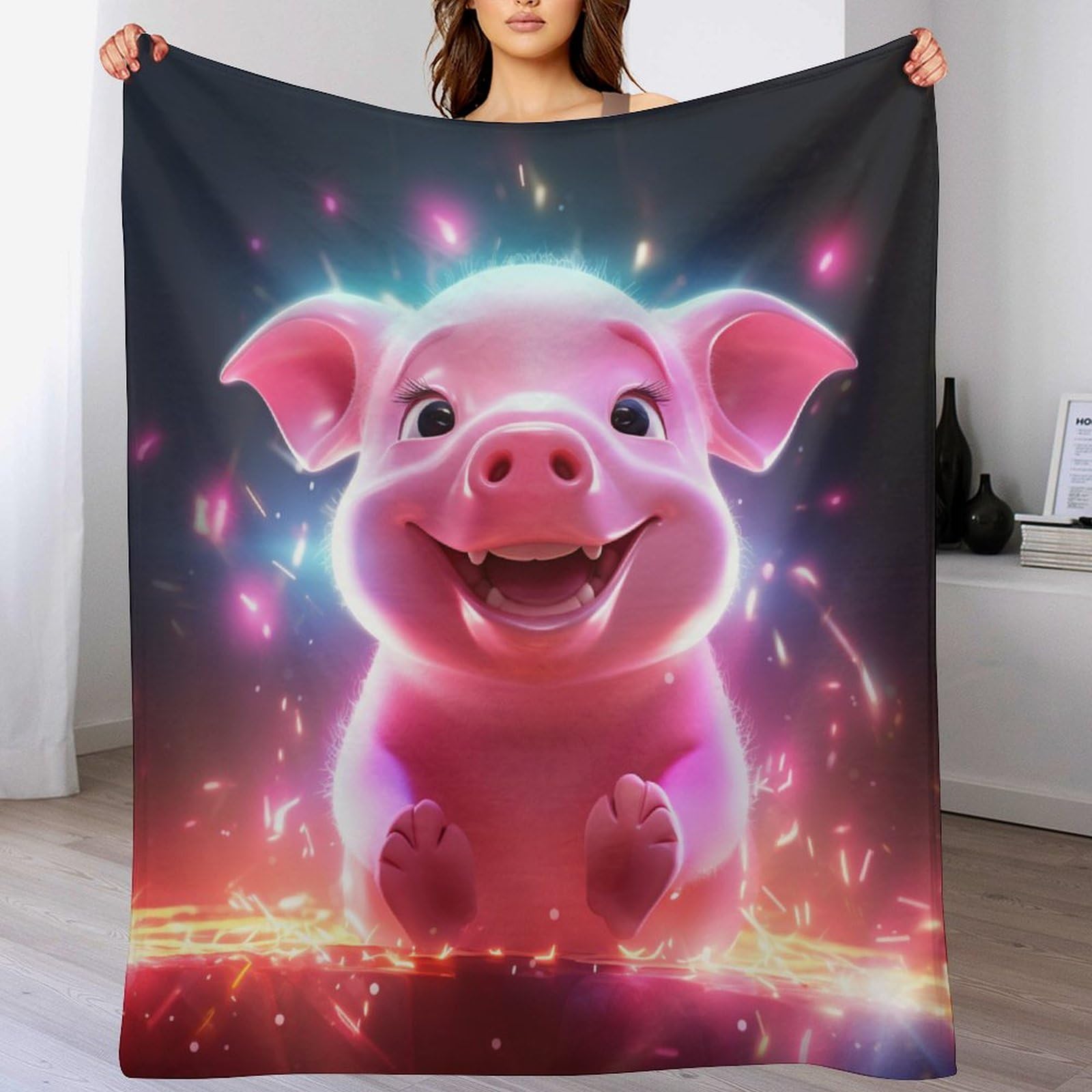 Manta de franela estampada para sofá o cama en tardes de cine