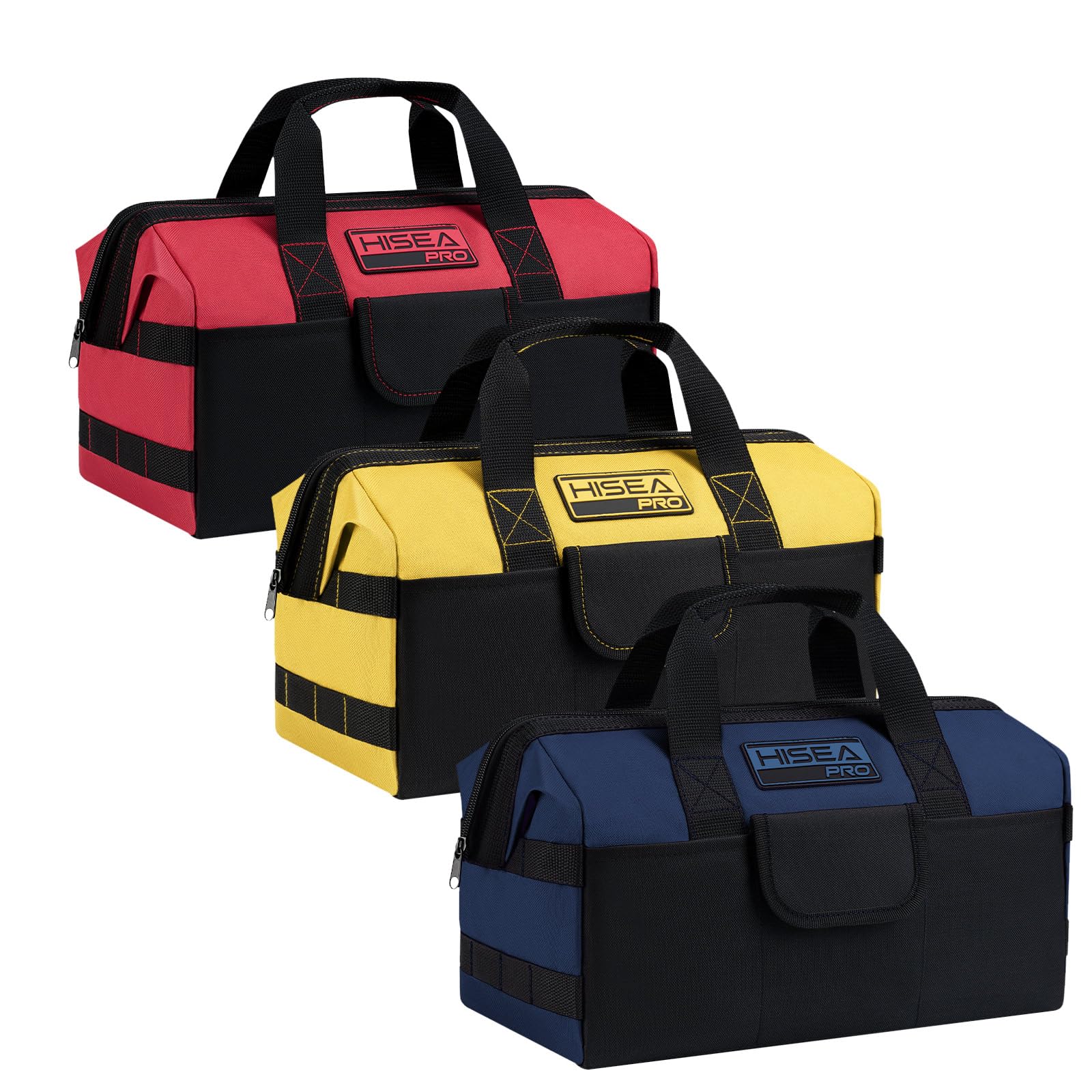 3 Pack Heavy Duty Tool Bag, 16-Inch Waterproof Tools Organizer Tote | with Storage Pocket…