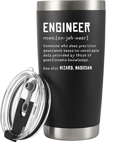 Panvola Engineer Definition Funny Drinkware For Engineer Student And New Licensed Passer Vacuum Insulated Tumbler Stainless Steel With Straw And Removable Lid (20 oz)