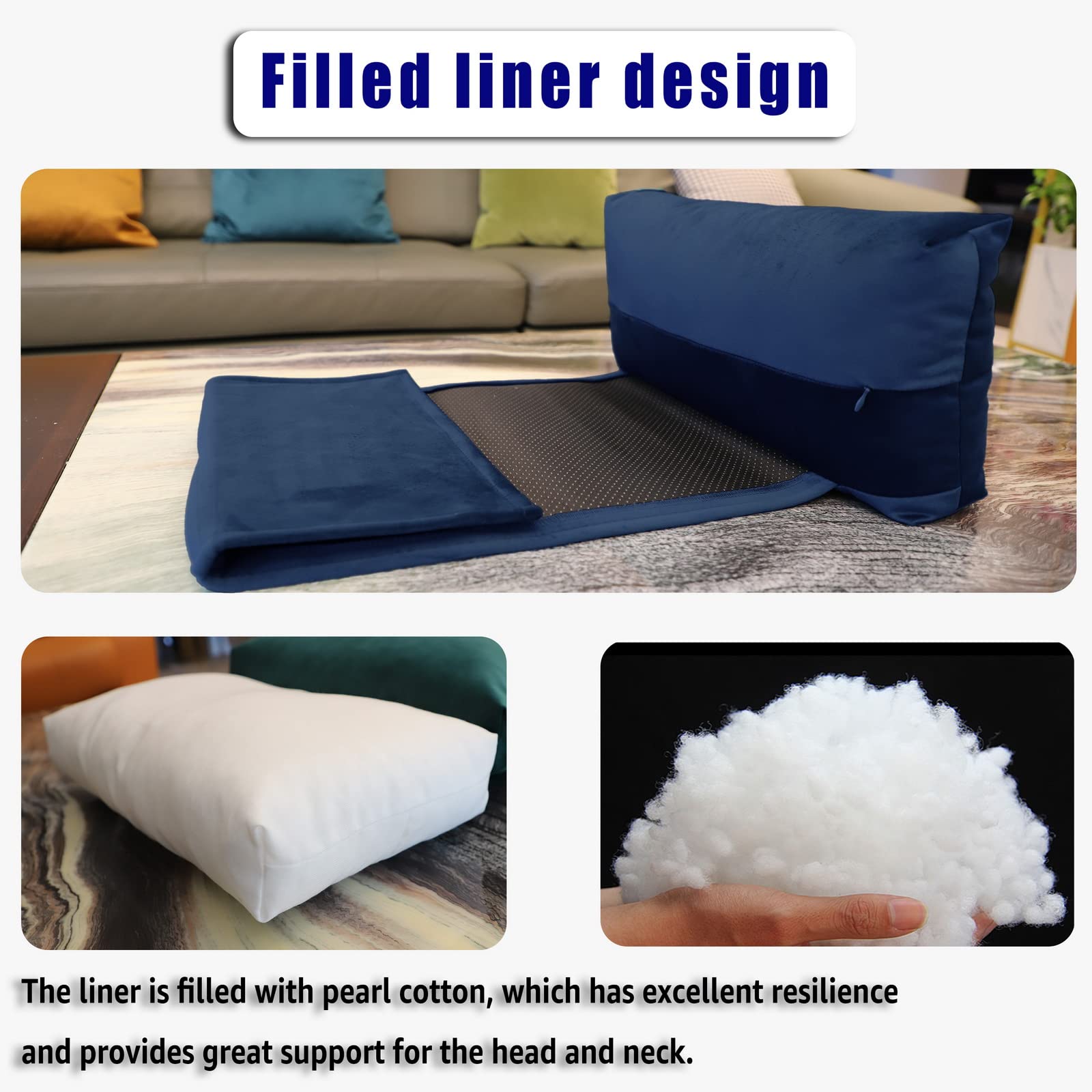 AmazeCov Headrest Pillow With Pearl Cotton Filling - Non-Slip