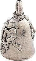 Vista 2 de Guardian Bell Good Luck Bell w/Keyring & Black Velvet Bag Motorcycle Bell Lead-Free Pewter Made in USA