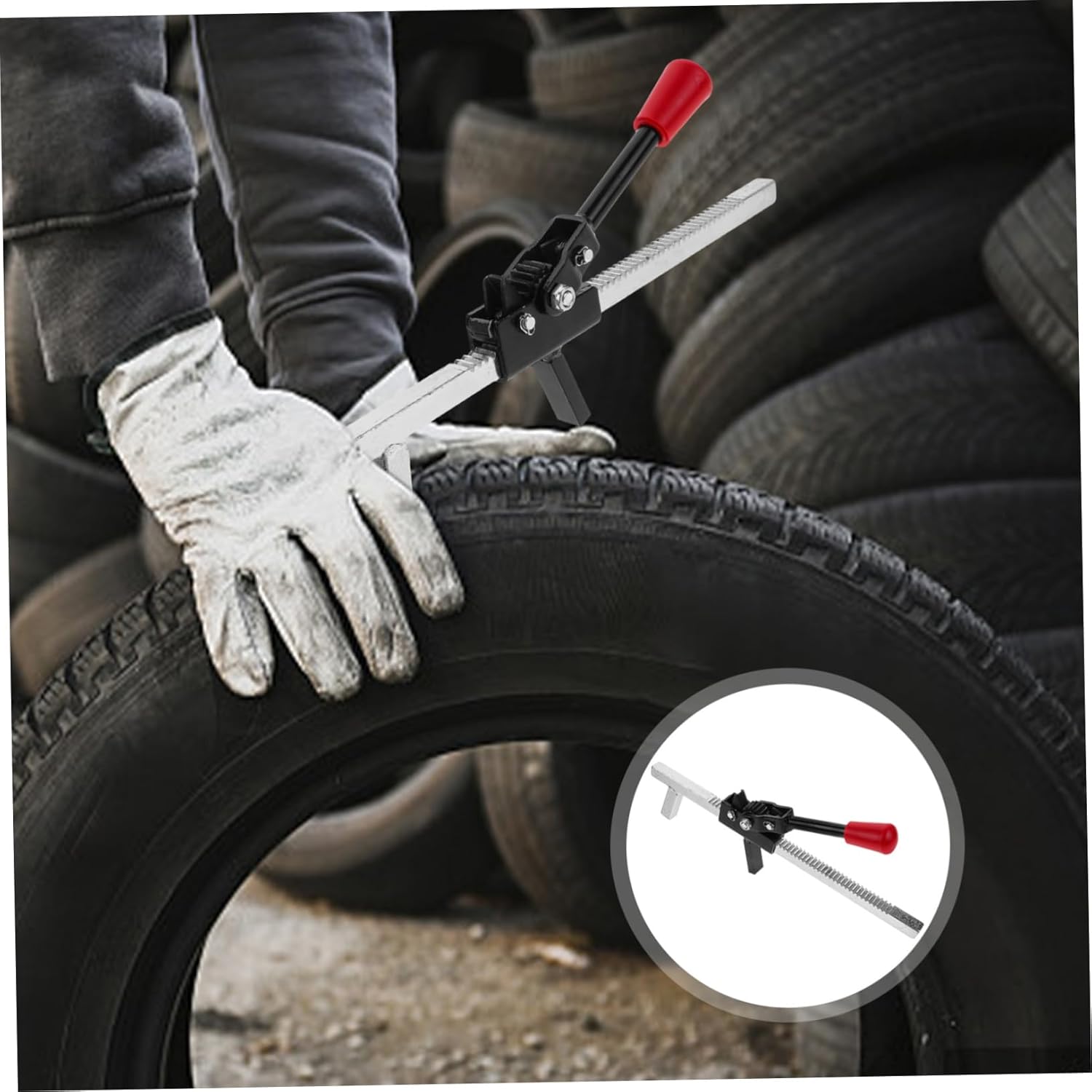 Alipis Manual Tire Expander Tool for Car and Truck Portable Tire Repair Tool Comfortable to Hold Handle