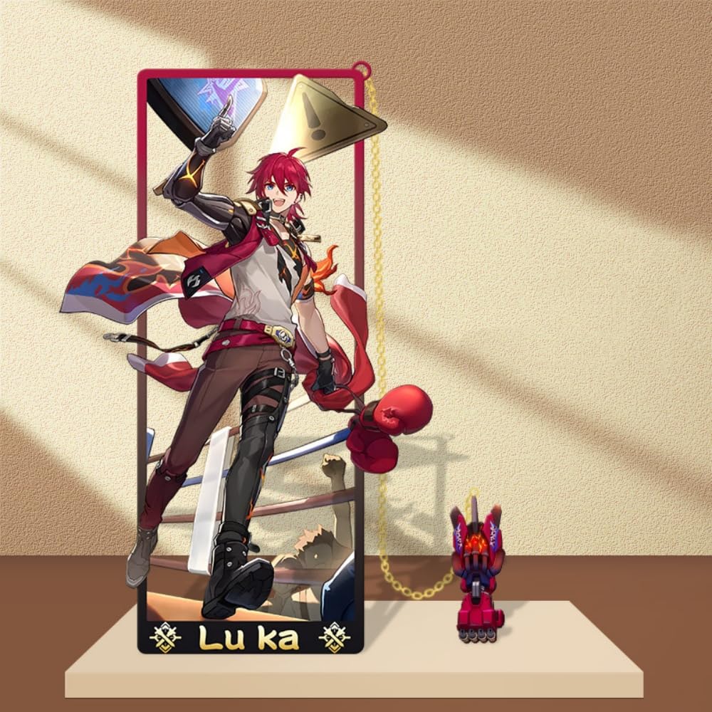 1PC Honkai: Star Rail Figure Metal Bookmark Game Bookmark with Chain Stationery Gift (Lu Ka) โ image 1
