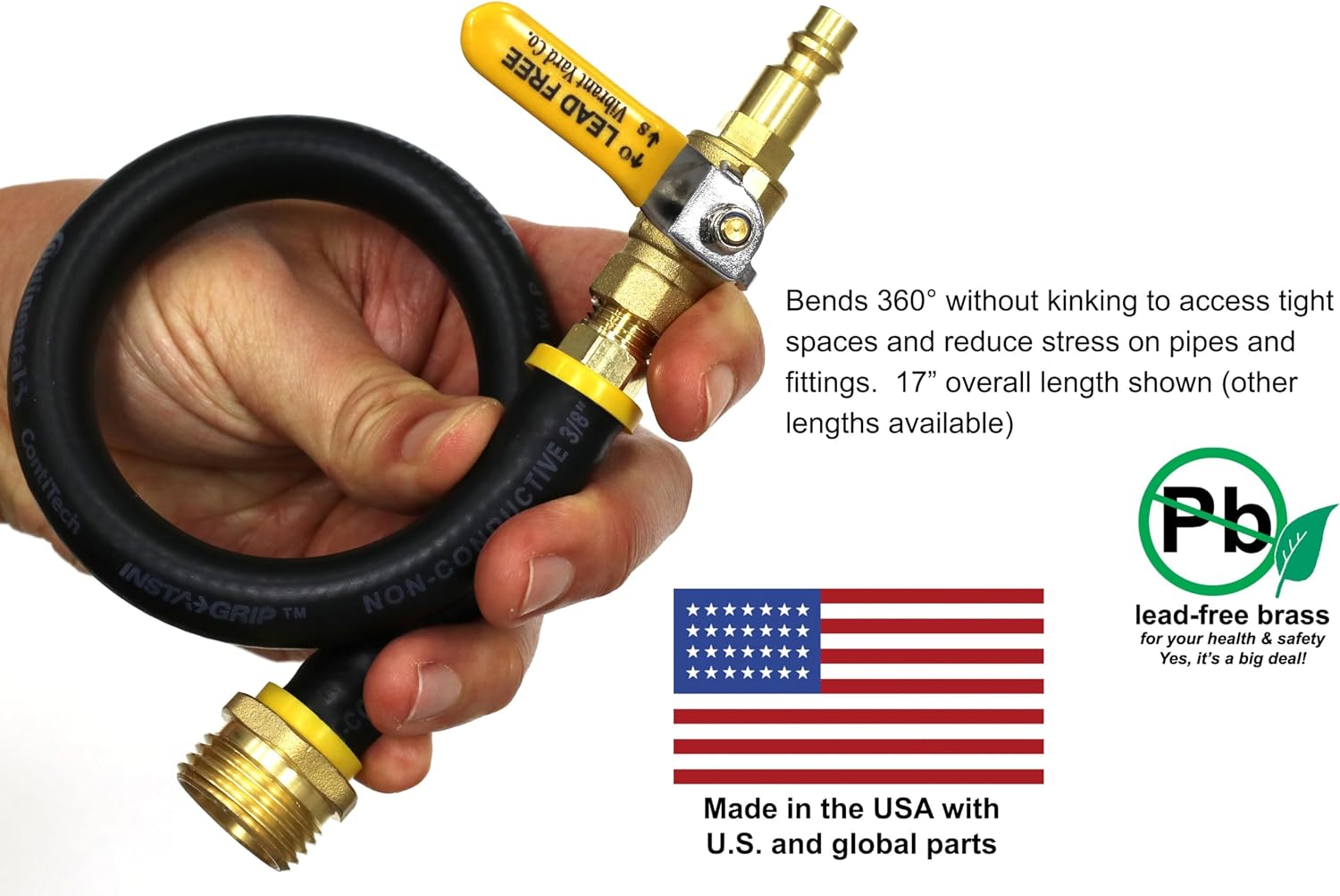 Vibrant Yard Co. LLC RV Winterize Blow Out Adapter with Valve, 17 in image 4