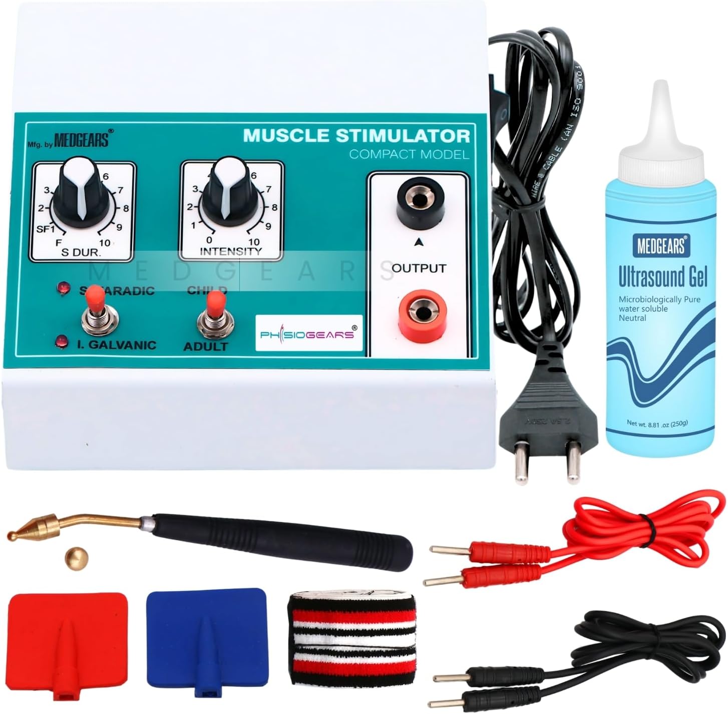 Physiogears Mini MS Machine Muscle Stimulator Machine Galvanic Stimulation Machine with One Year Warranty