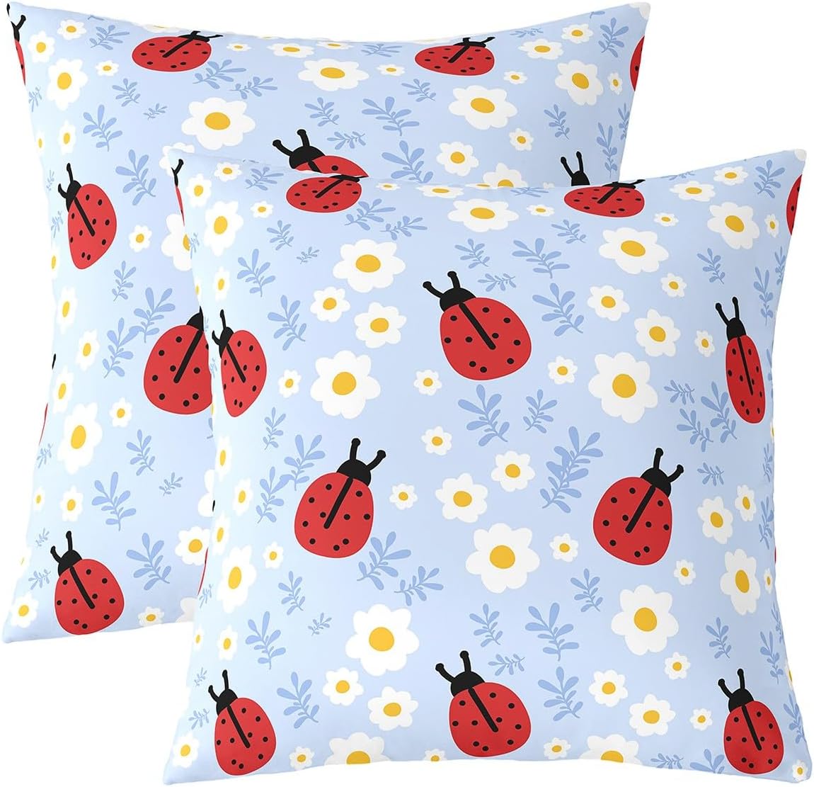 Leopard Print Throw Pillow Covers 24 x 24-Inch Safari Animal Decor Pillowcase for Navy Blue Running Cheetah Square Cushion Covers Set of 2 Teens Ultra Soft Decor All Season Breathable Lightweight