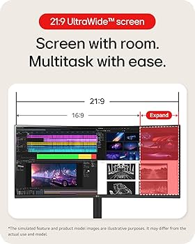 LG UltraWide Monitor 34WP550-B, wyświetlacz IPS, 75Hz, 5ms