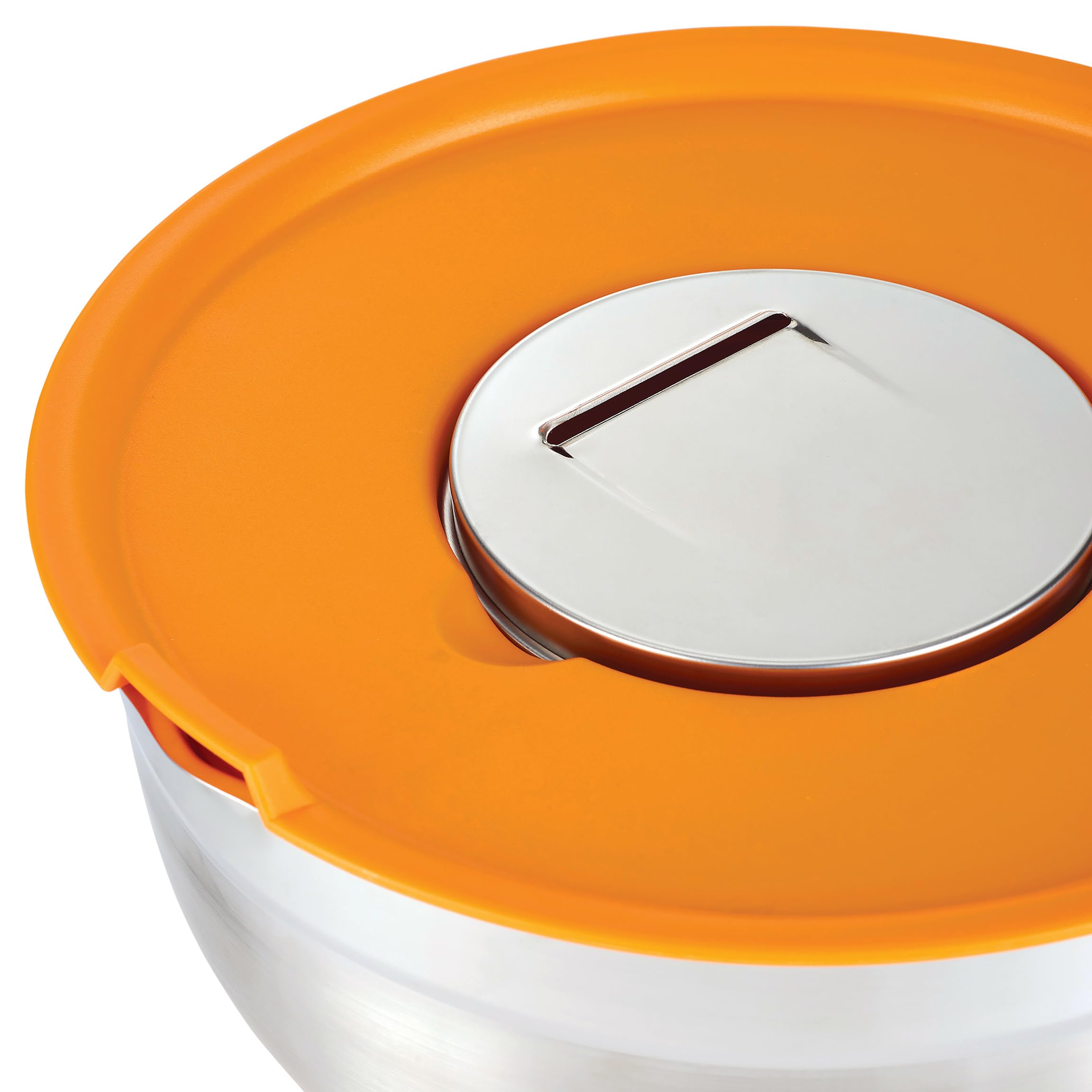 Cuenco para mezclar de acero inoxidable de 4,5 l con tapa hermética, multifuncional con 3 ralladores acoplables, altamente duradero y fácil de usar