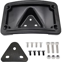 3148 Curved Laydown License Plate Mount Bracket Compatible with Harley Davidson 3 Hole Mount, 2002 2003 2004 2005 2006 2007 2008VTX1800R/S/T, 2003 2004 2005 2006 2007 2008 2009 VTX1300R/S/T