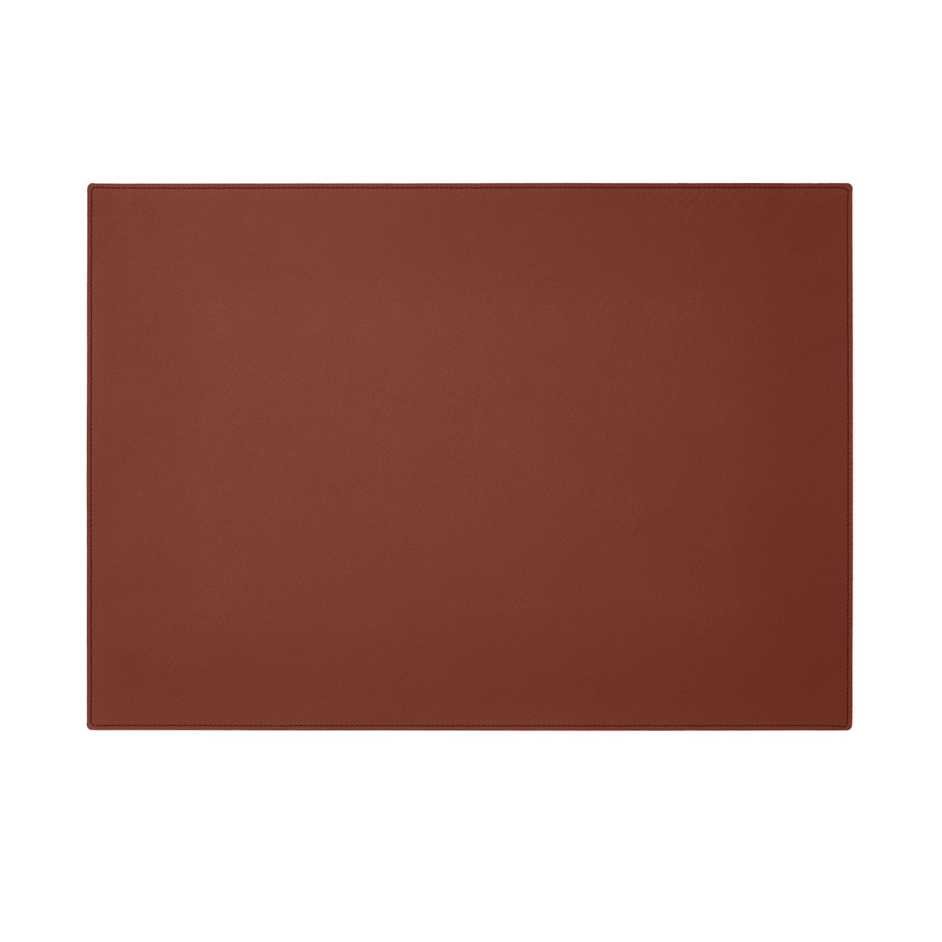 Eglooh - Palladio - Desk Mat for Office Made of Fine Real Leather Orange Brown - Desk Pad cm 70x50 - Large Mouse Pad with Handmade Stitchings and Non-Slip Bottom - Made in Italy — image 1